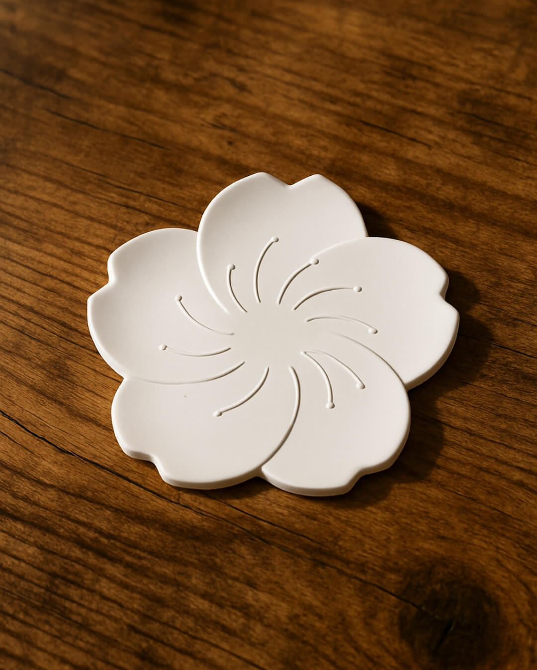 gips-untersetzer-bluete