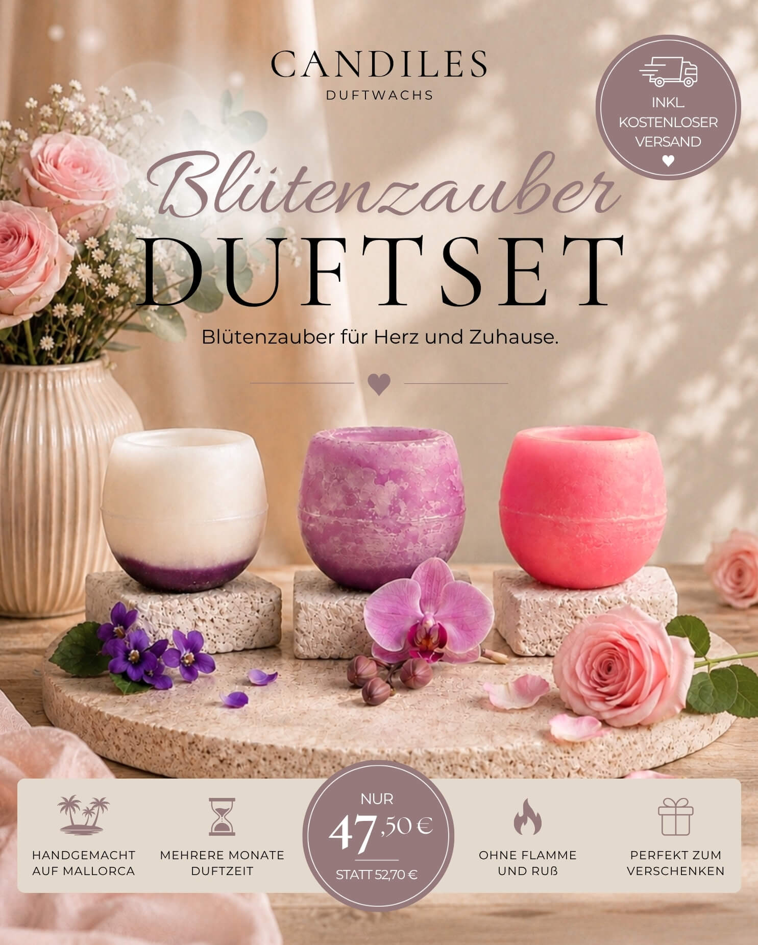 Candiles Blütenzauber Duftset Candiles Blütenzauber Duftset