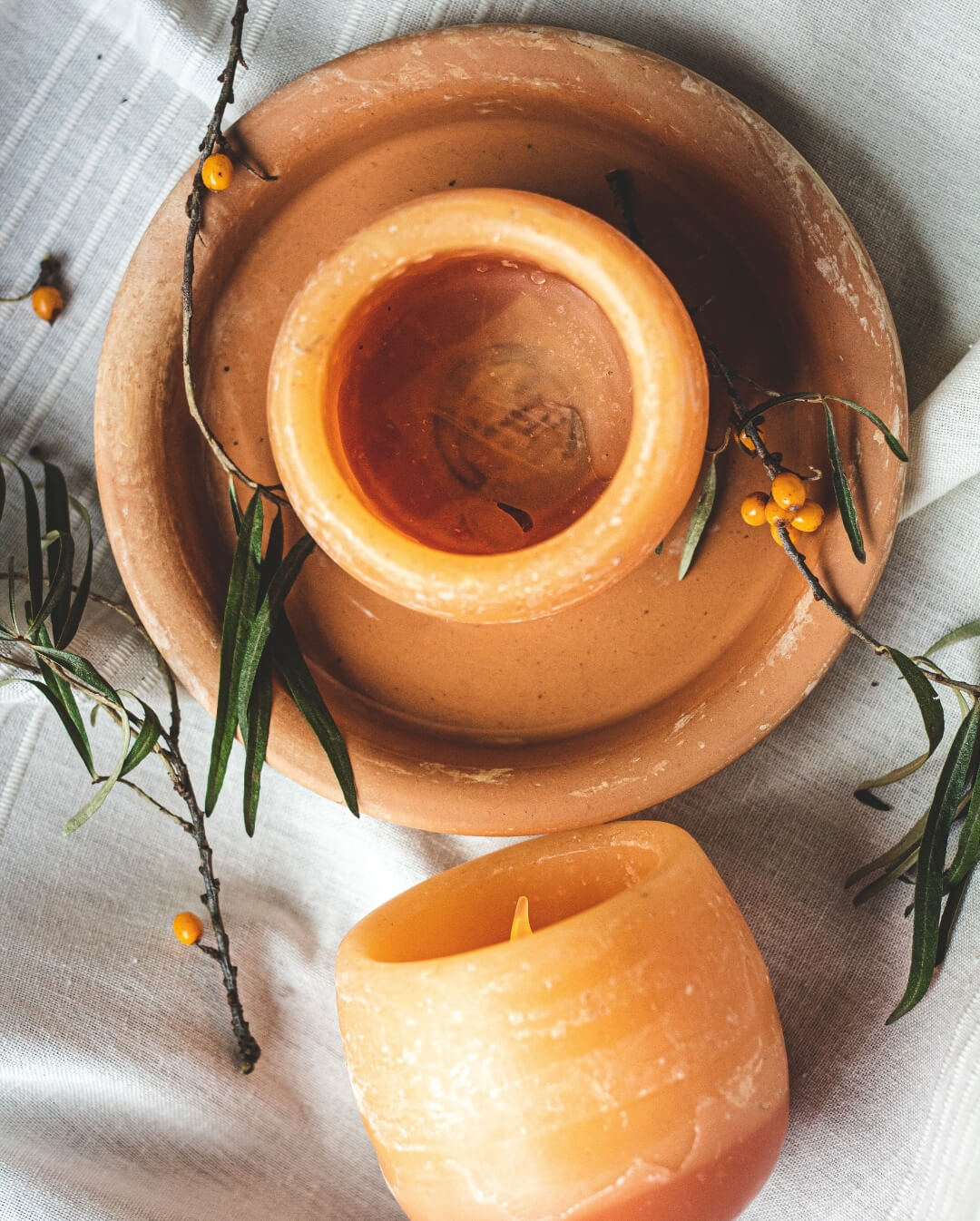 Candiles Duftwachs Raumduft Orange-Zimt – fruchtig-würziger Raumduft für Energie und wohltuende Wärme