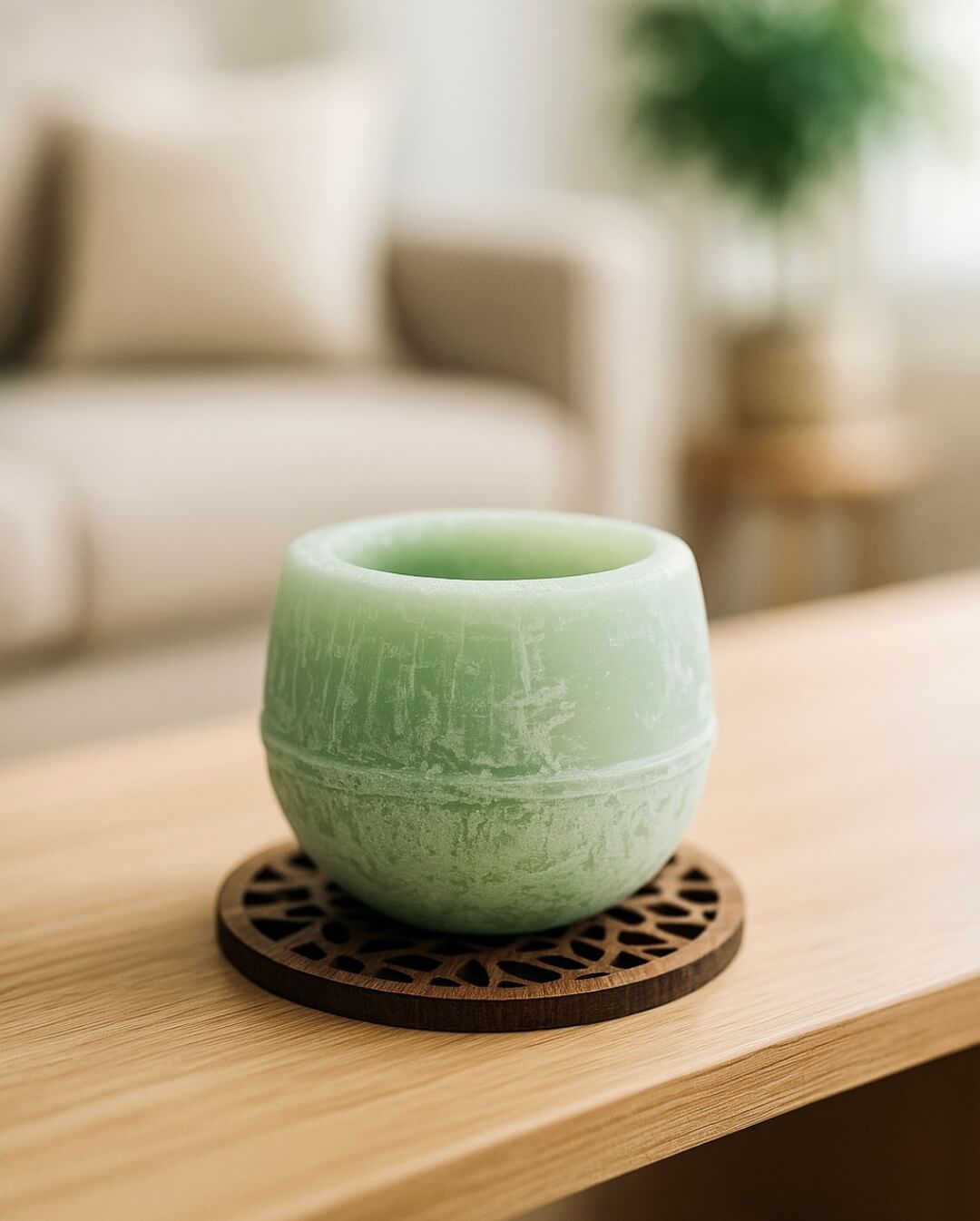 Edler Nussbaum Untersetzer in Wabenform für Candiles Duftwachs Edler Nussbaum Untersetzer in Wabenform für Candiles Duftwachs – FSC-zertifiziert und ideal zum Schutz deiner Oberflächen